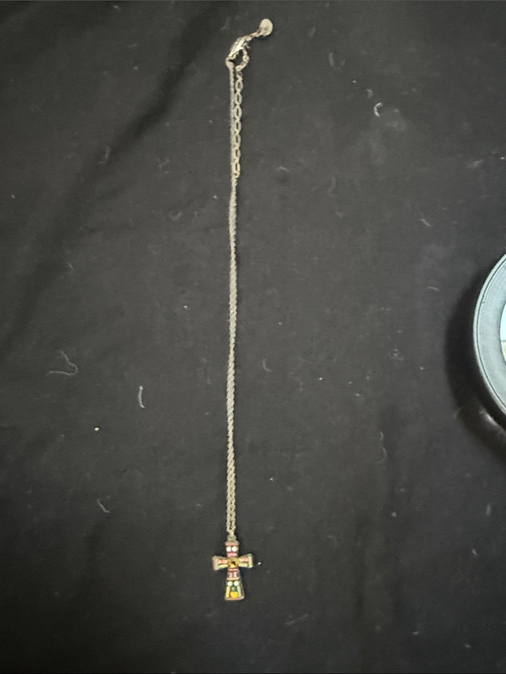 Ayala Bar Multicolor Cross Pendant Necklace in Silver Chain